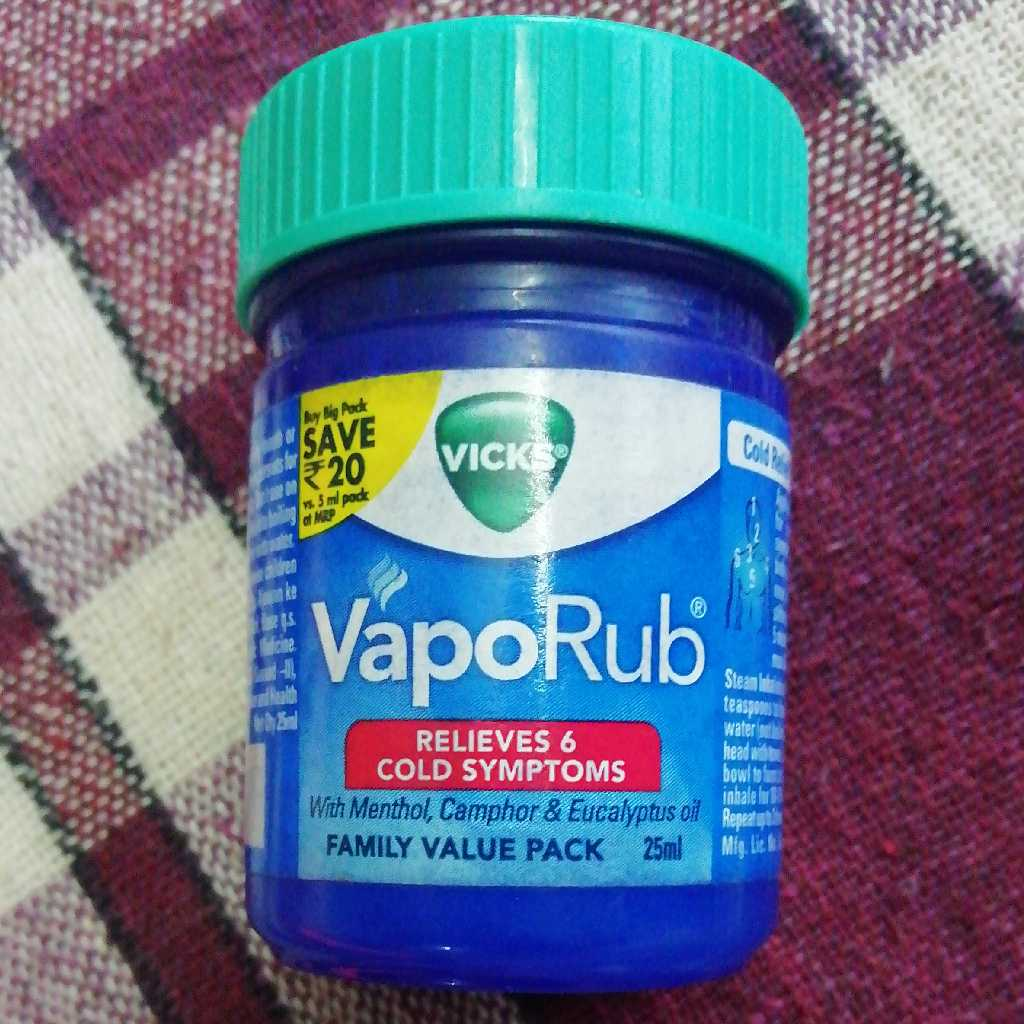 vicks vaporub 18 month old